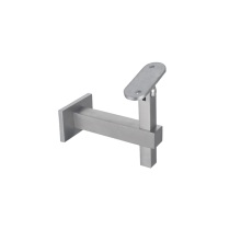Square adjustable stainless steel stair handrail support