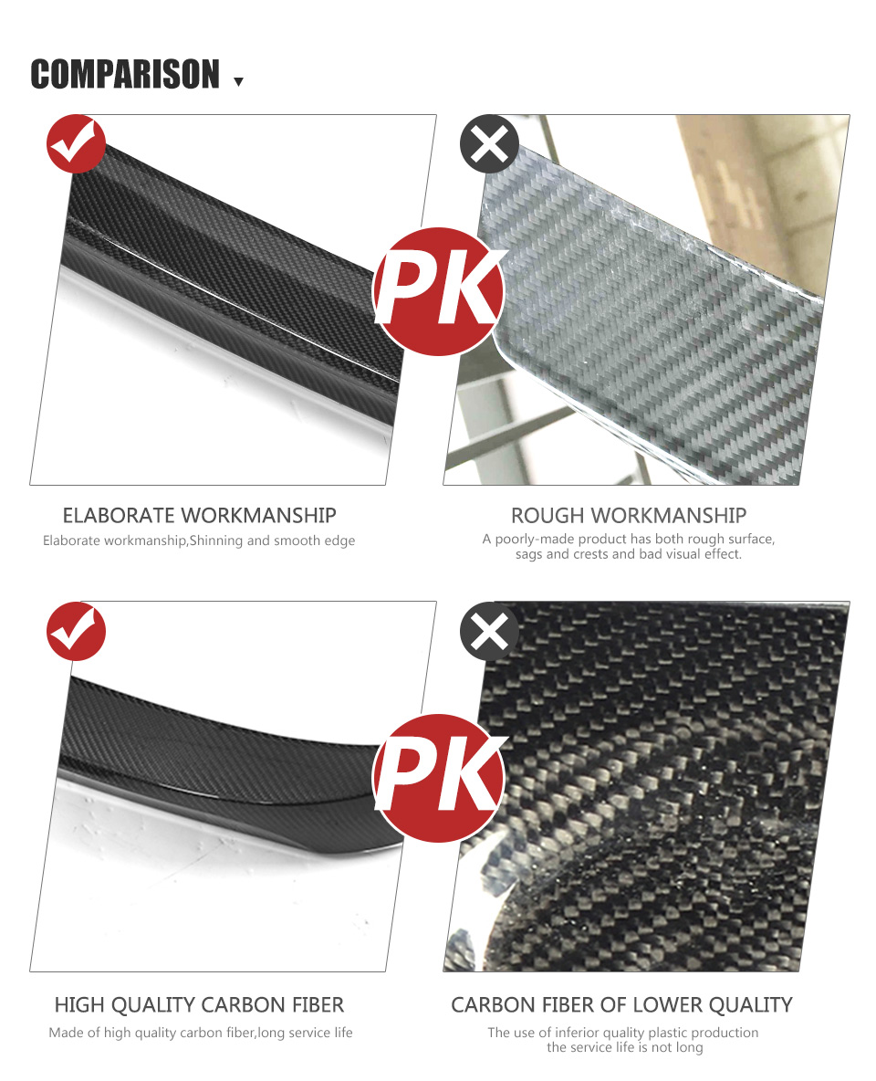 D Style Carbon Fiber Rear Car Spoiler for Bentley Continental GT (2nd Gen) Coupe 2-Door 12-14