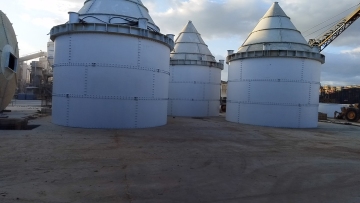 Vertical Bulk Cement Silo In Cement Plant