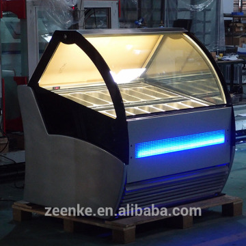 Popsicles Display Freezer/Gelato Display Case/Countertop Gelato Continuous Freezer