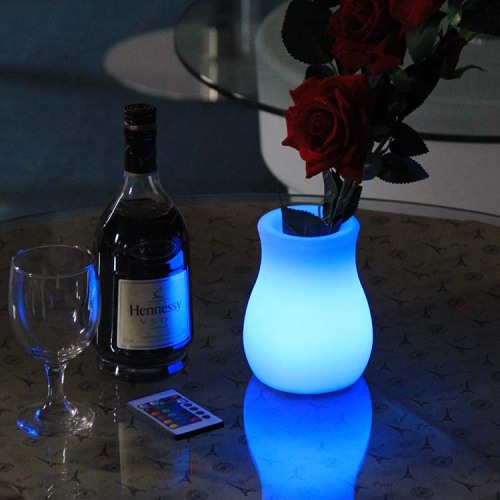 PE Best Quality Promotional Glowing Led Flower Pots