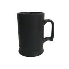 Custom Handle Black Ceramic Coffee Cup Mug