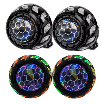 3.0 Inch RGB Halo Ring LED Projector Lens Headlights