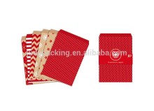 Envelop bags strip star and dot designs 80gsm kraft paper