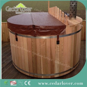 Nice red cedar outdoor round hot tub spa tub