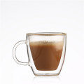 200ml Heat-resistant Double-layer Handle Glass Cup