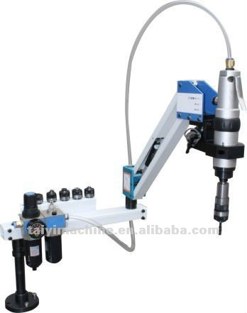 pneumatic arm threading/ tapping machine