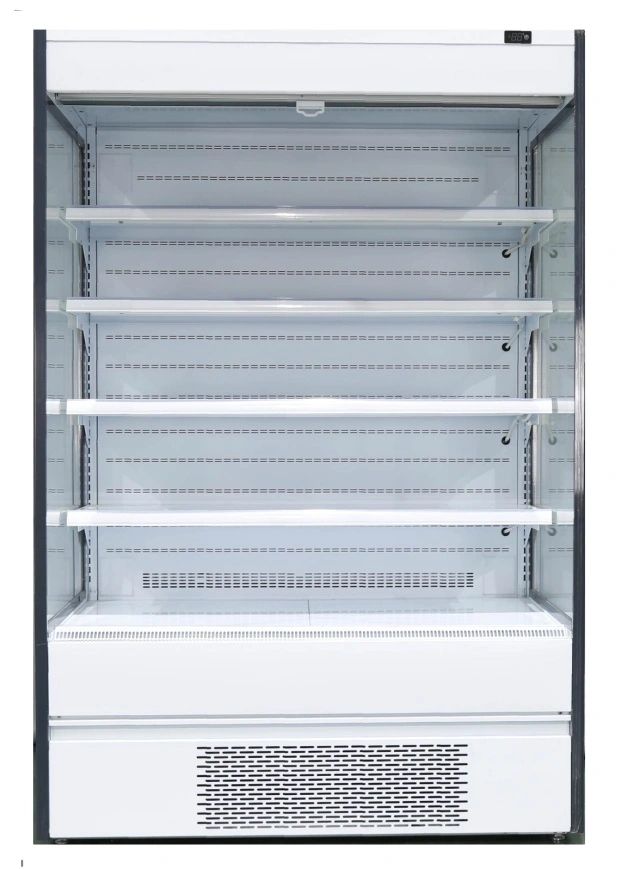 Glass Door Upright Chiller Refrigerator for Supermarket