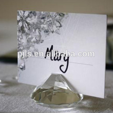 Diamond shape Crystal card holder name card holder for office desk decoration