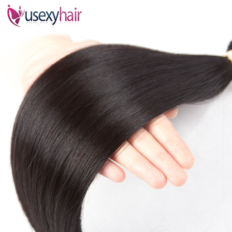 Malaysian Raw Hair Vendors Grade 12A Virgin Unprocessed Straight Human Hair Bundles With Lace Frontal Closure