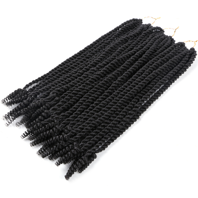 Pre-twisted Soft Coily ends Senegal Twist Crochet Braids Curly