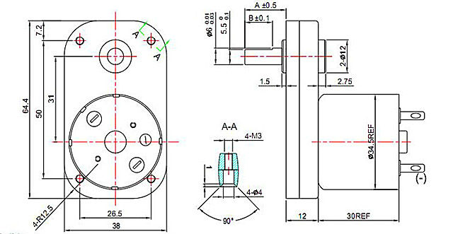 Hydraulic Stability water pump dc motor 36 volt linear actuator