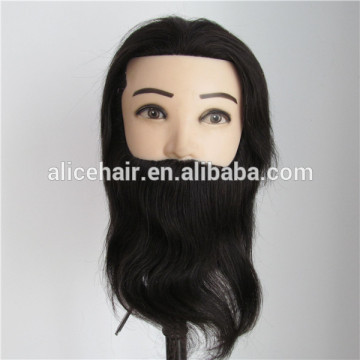 Cheap price 100% human hair male hair mannequin heads