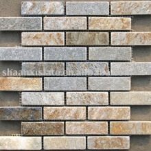 Natural stone Slate mosaic & border for wall