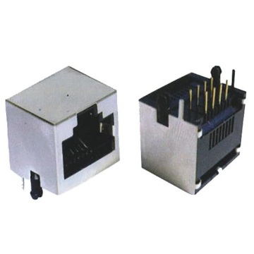 Entrada lateral RJ45 Jack 1X1P con blindaje completo