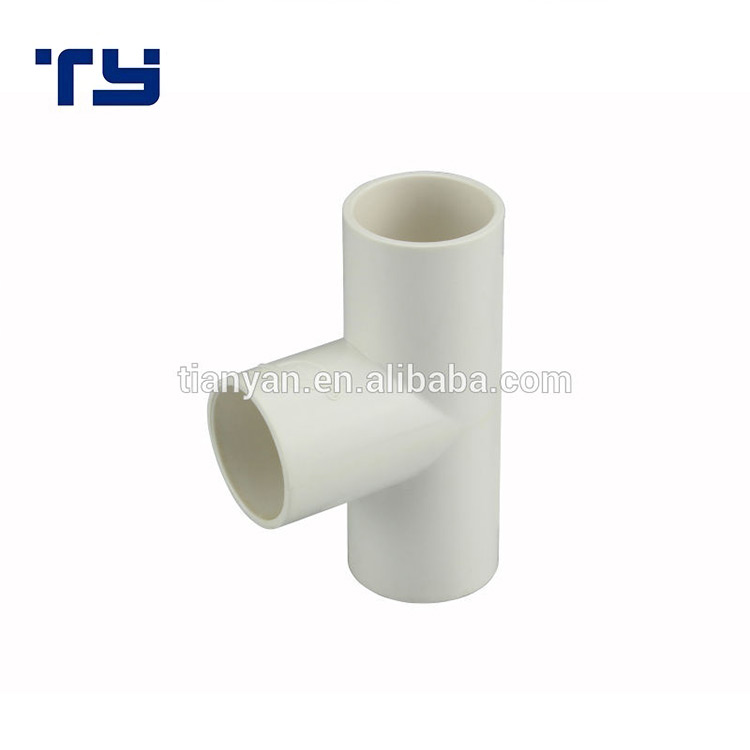 Good Quality Export Products No Poison PVC Plastic Insulating Electrical Conduit Tee Fittings