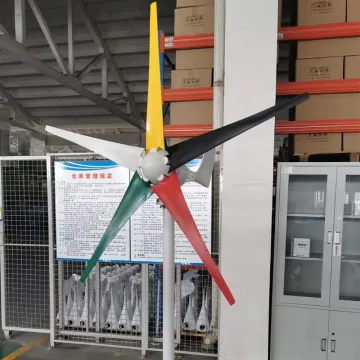 Five color wind turbines