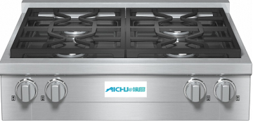 RangeTop With 4 Burners For Professional Applications
