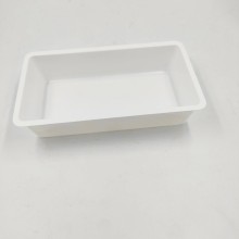 White PS plastic tray/box for medical