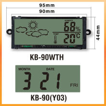 monochrome Lcd clock display