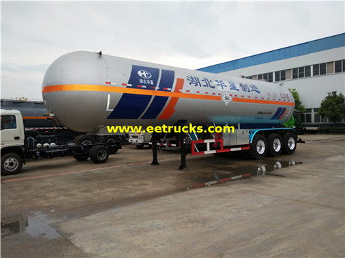 26MT 50000 lakuna ruwa ruwa ammonia tank trailers