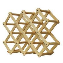 Folding retractable wine racks