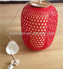 chinese style red bamboo lamp