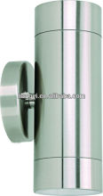 stainless steel waterproofed twin spots wall light