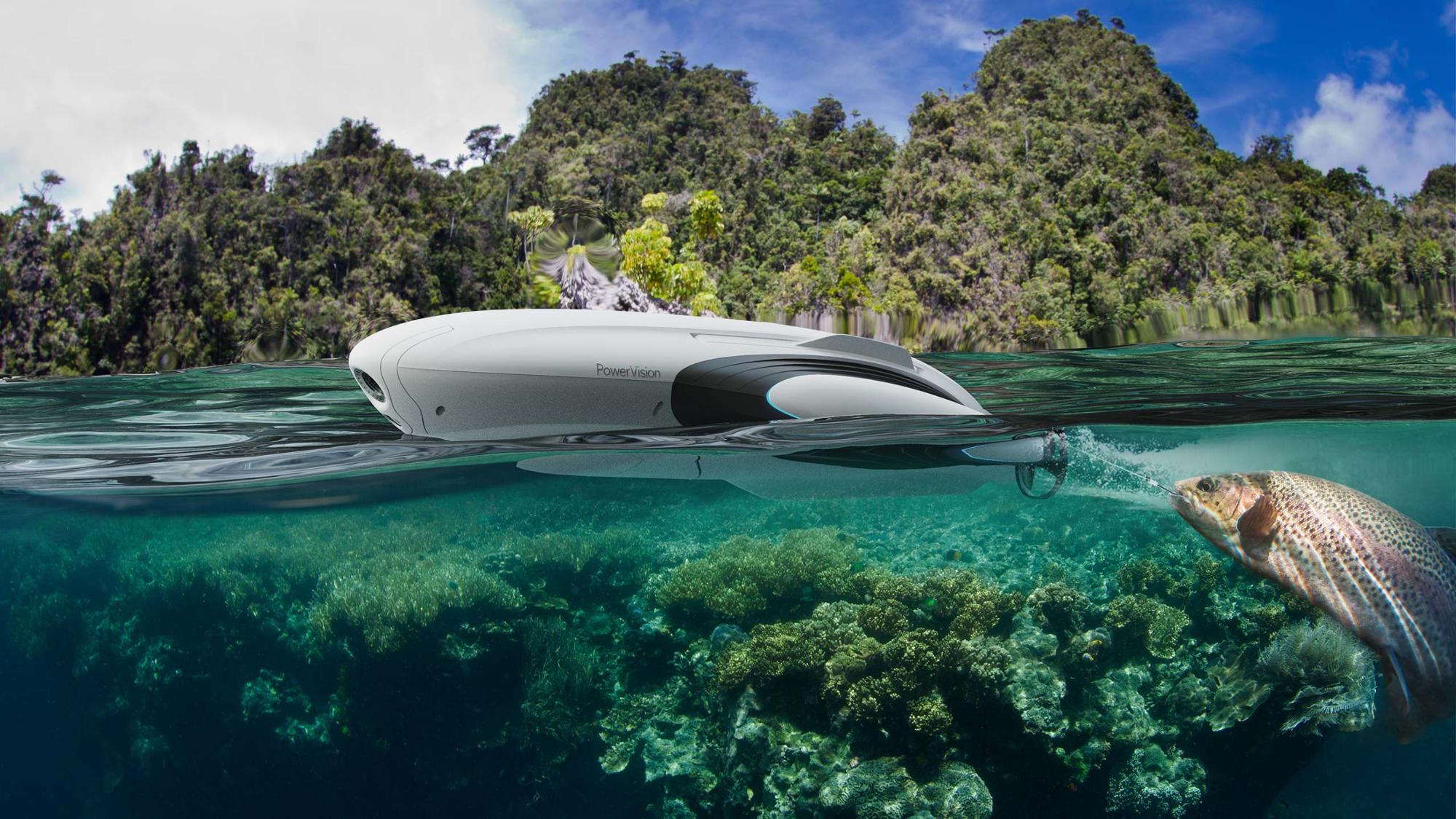 Powervision underwater Drone PowerDolphin Wizard Power Dophin Wireless Underwater Robert with 12MP 4K Camera
