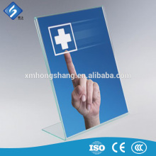 Professional Acrylic Slant Back Sign / Leaflet Holder for Your Company
