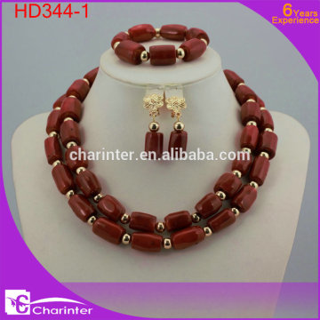 nigerian coral beads african beads jewelry set african jewelry sets beads jewelry sets beautiful jewelry sets HD344-1