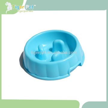 High quality puppy dog plastic slow eat dog bowl