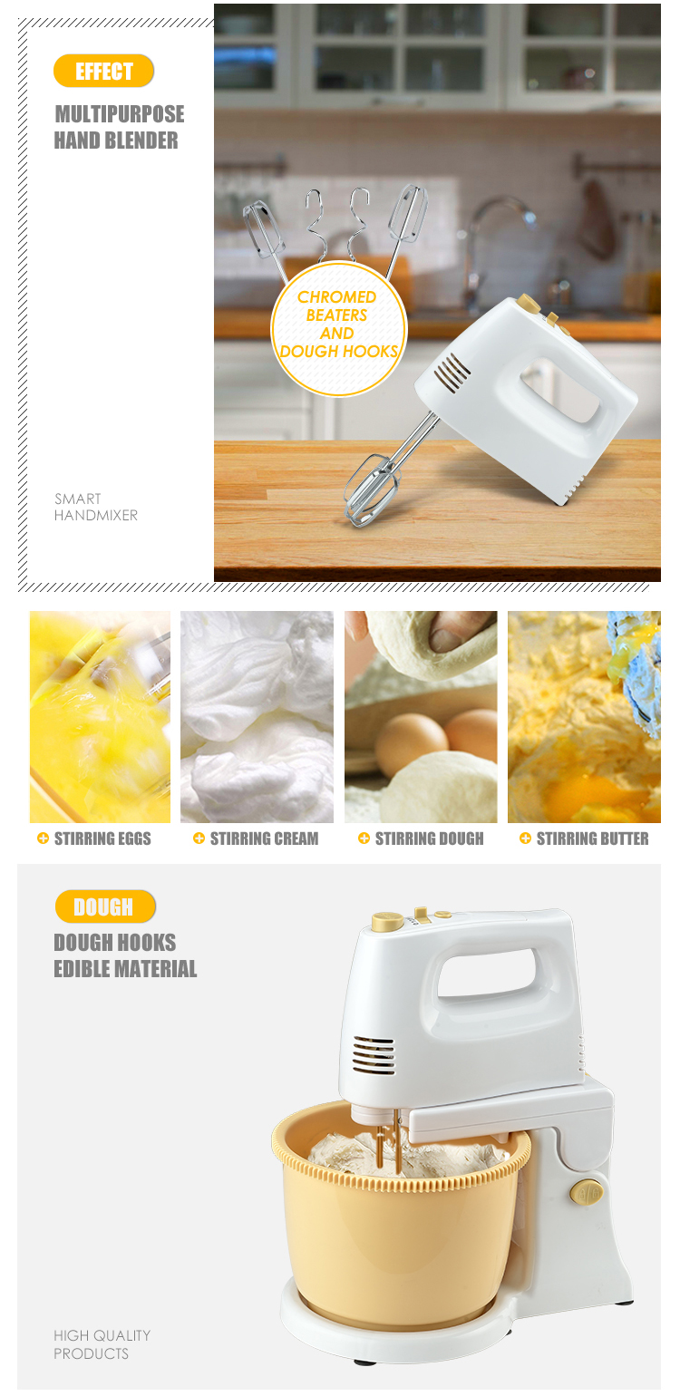 mini hand held electric hand blender mixer with bowl