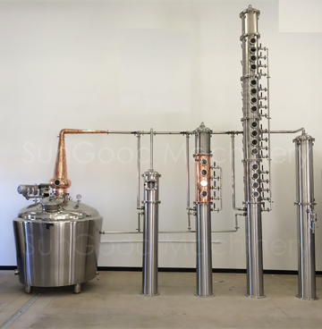 SunGood distilling equipment alcohol gin grappa distiller