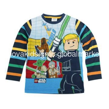 A3495# children clotheswholesale Boy\'s Long Sleeve T Shirts, Kids Shir