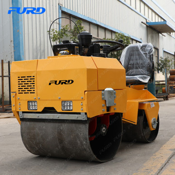 0.8 Ton Double Drum New Vibration Small Mini Road Roller Machine Compactor Price