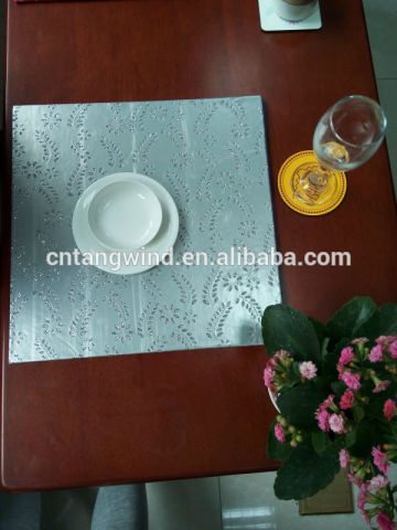 Food Serving Faux Leather Placemats