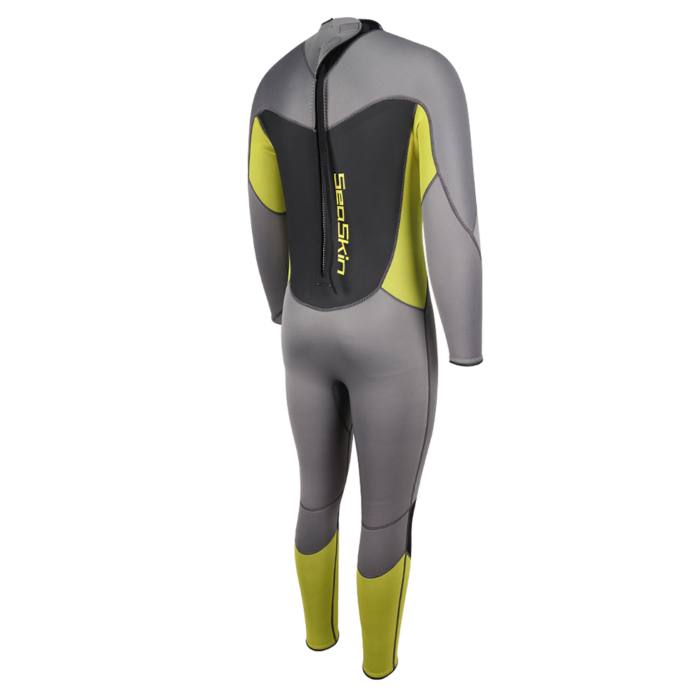 Seasin Back Zip Long Sleeve Neoprene Scuba Wetsuit