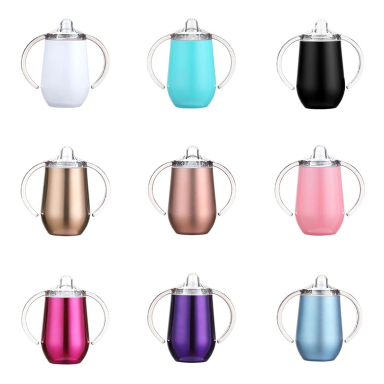 Waketm Wholesale Wine Vacuum with Straw Hot Coffee Beer Water Bottles Vibratory Stainless Steel Tumbler