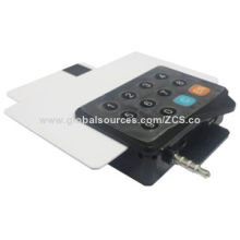 Wireless mobile visa MasterCard credit card reader, 3.5mm audio jack, Android and iOS, free SDK