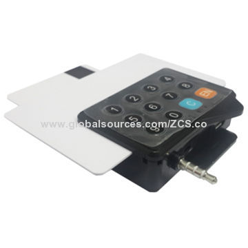 Wireless mobile visa MasterCard credit card reader, 3.5mm audio jack, Android and iOS, free SDK
