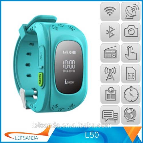 Multifunctional wrist watch personal gps trackers with certificate