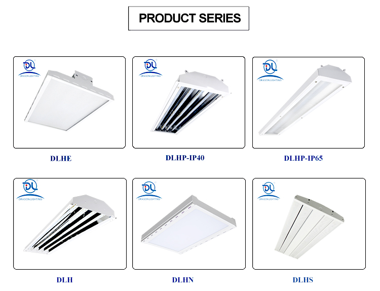 IP40 Suspended LED T8 Type Led Linear High Bay Light for Warehouse Industrial retail Shopping mall