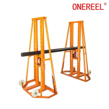 Adjustable Hydraulic Cable Drum Lifting Jack Rack Stand