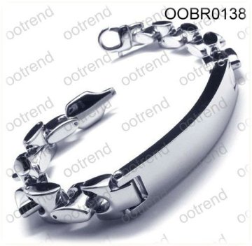 Unisex Stainless Steel Extra Wide ID Bracelet ,ID bracelet stainless