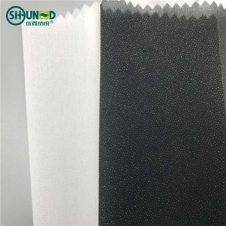 OEKO Plain Woven Fusible Interlining Interfacing Chinese Factory Produced 100% Polyester Woven Fabric Interlinings & Linings