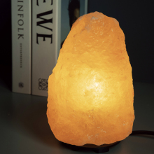 Modern Himalayan Salt Lamp - Battery Operated LED Table Lamp