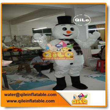 commercial grade snowman mascot costume with hat adult frosty the snowman mascot