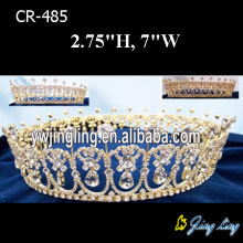 Gold Plated Full Round King Pageant Crown