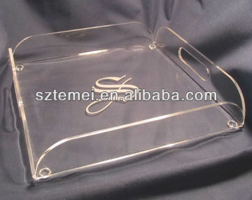 heat bent acrylic tray for services